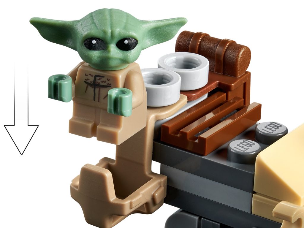 Asiento para El Niño en el LEGO The Mandalorian & Baby Yoda: Trouble on Tatooine (75299)