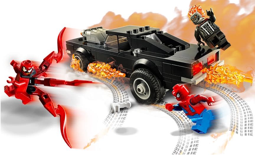 LEGO Spider-Man and Ghost Rider vs. Carnage (76173) en acción