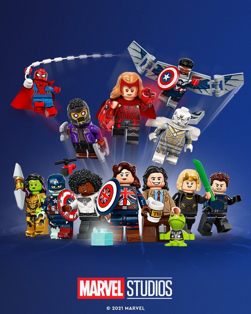 Imagen promocional de LEGO Minifigures Marvel Studios (71031)